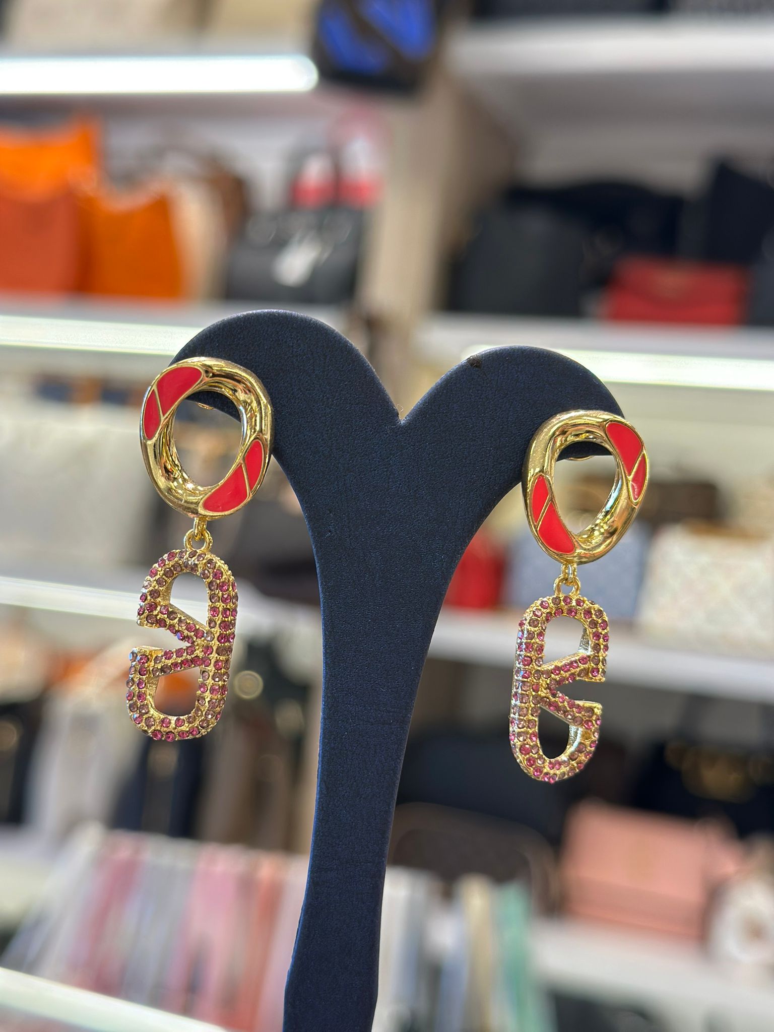 Crimson Loop Luxe Earring