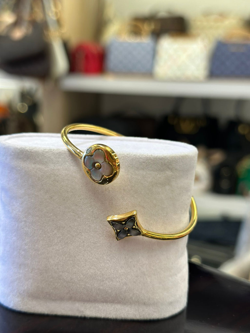 LV Floral Cuff Bracelet