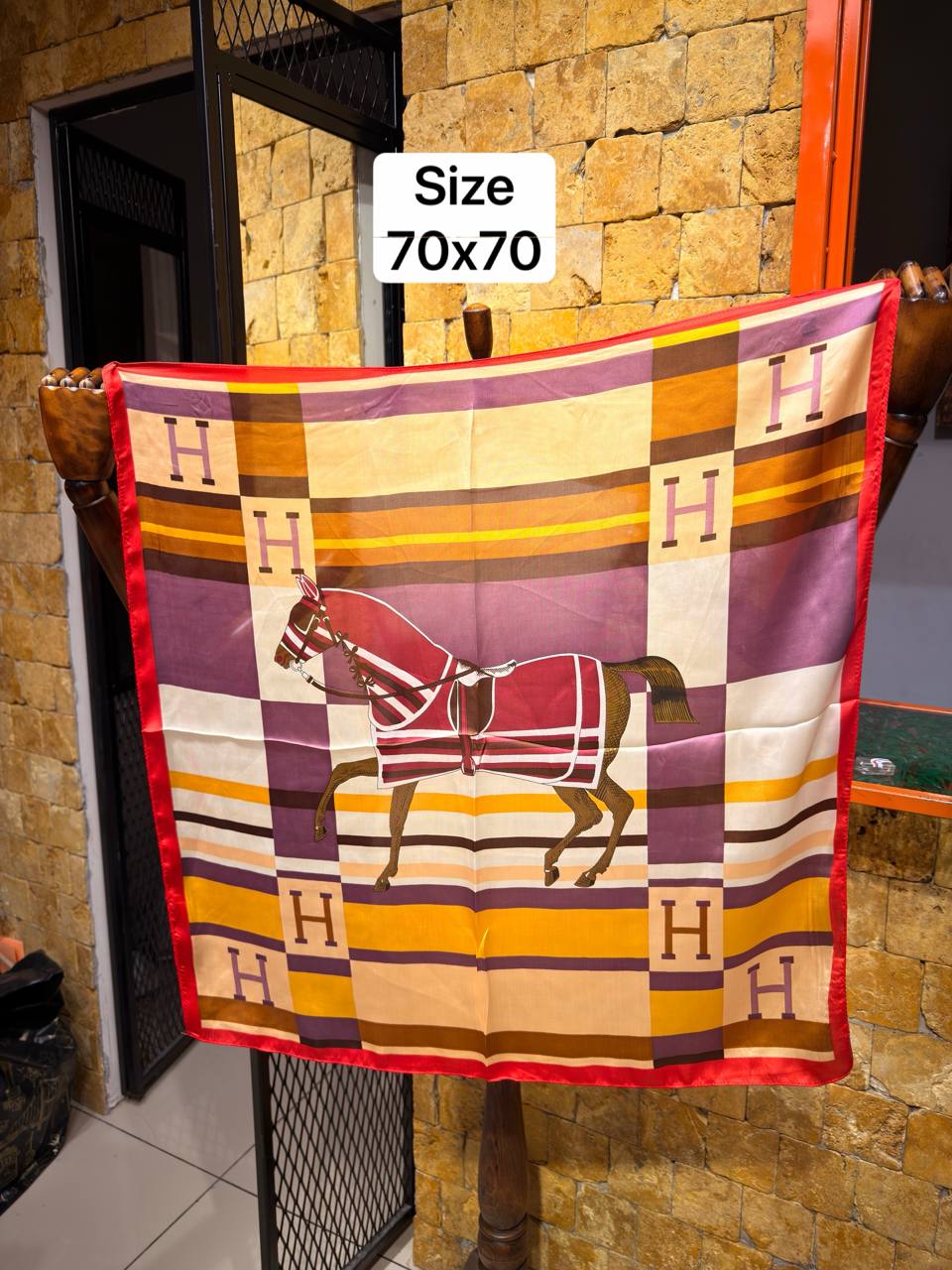 Hermes silk Shawl 2