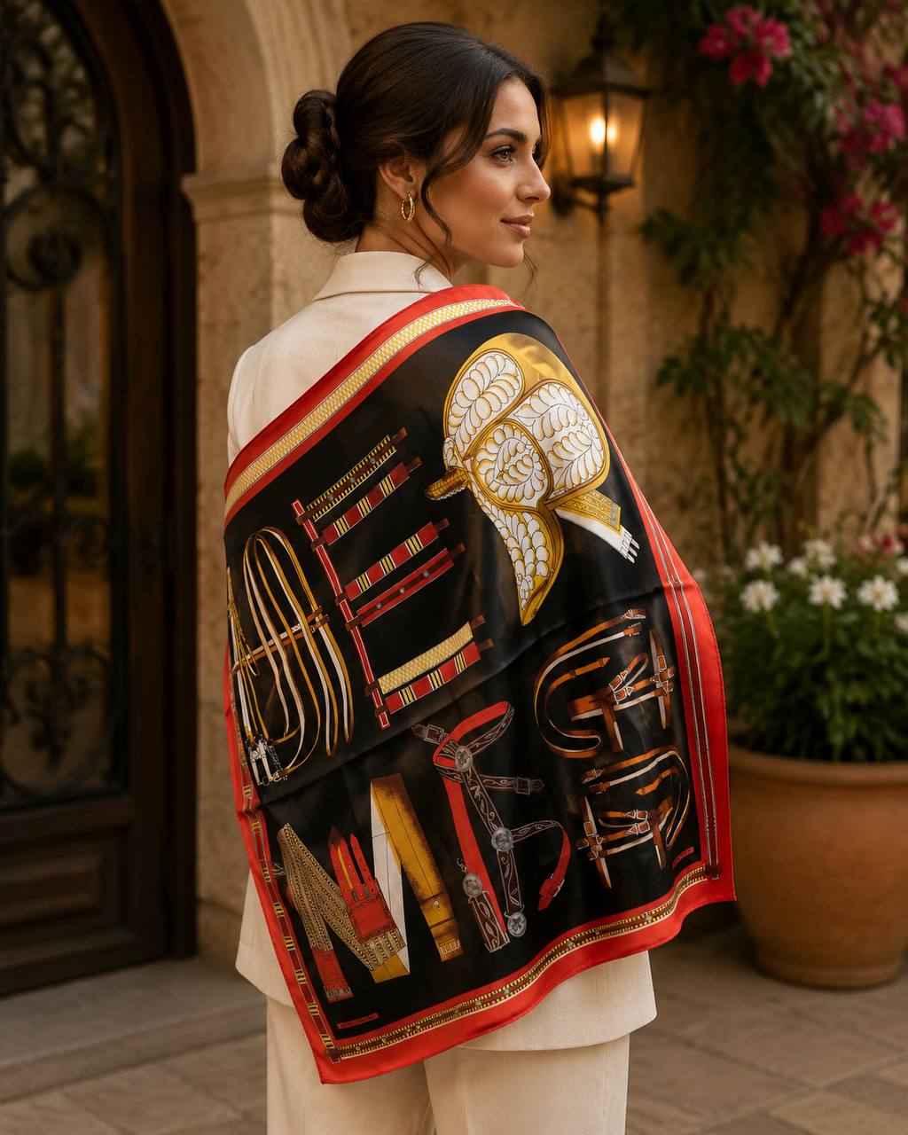 Hermes silk Shawl 8